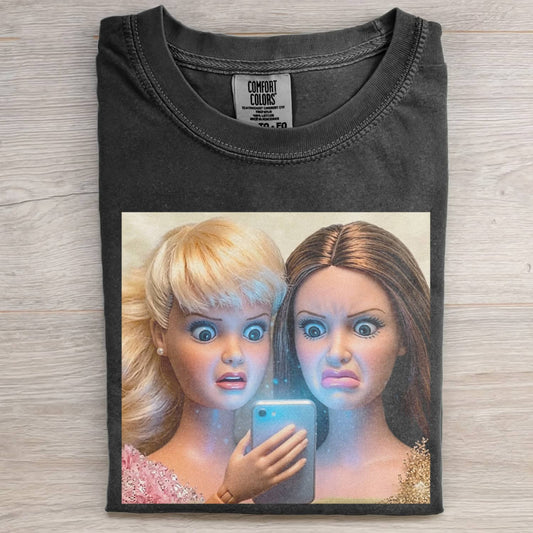 DISGUSTED DOLL GIRL FUNNY MEME TEE