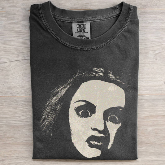 DOLL FACE MEME VECTOR ART TEE