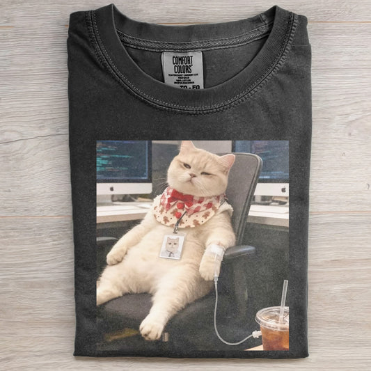 FUNNY CAT MEME TEE