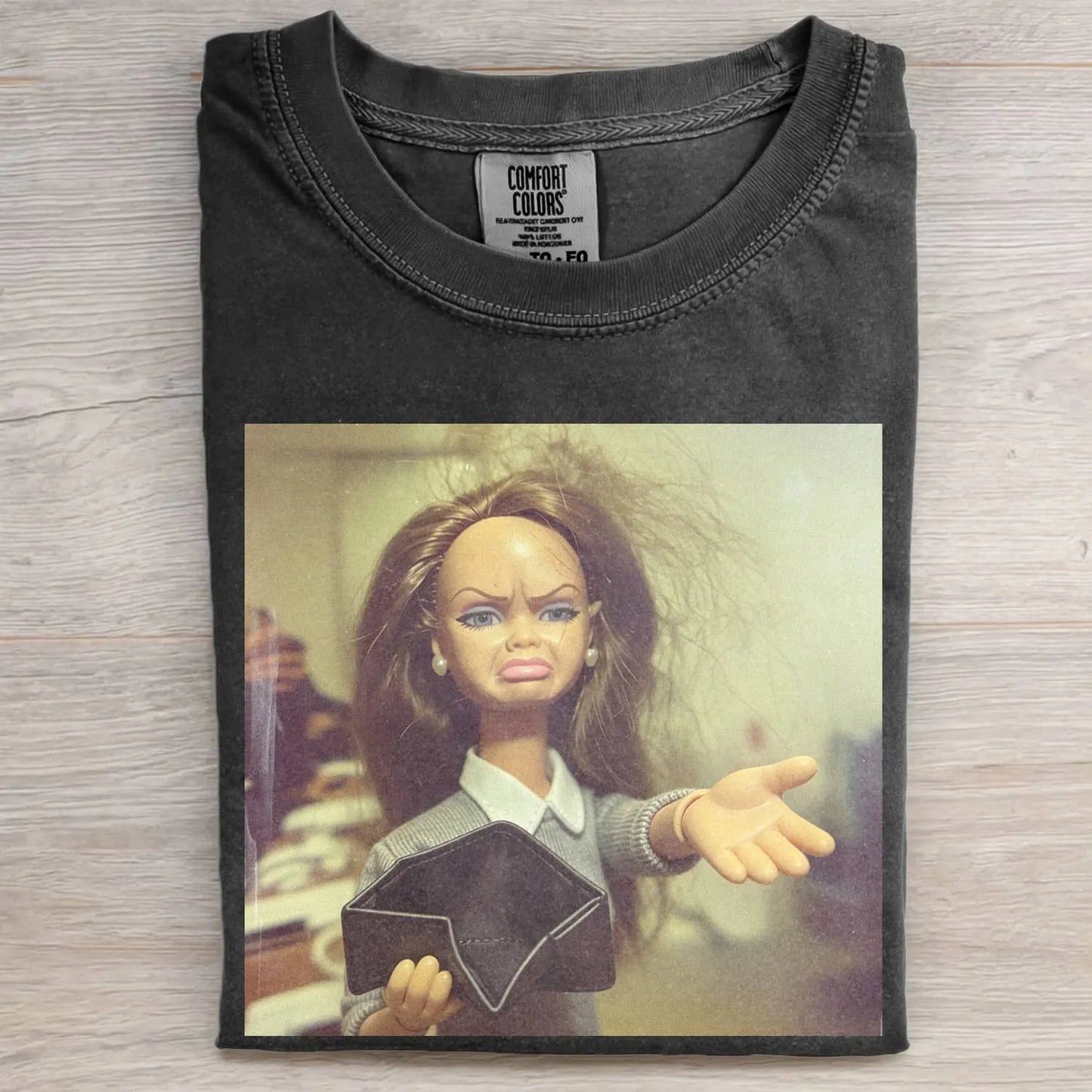 MEAN FACE DOLL GIRL MEME TEE
