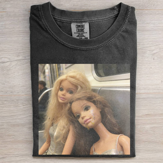 PARTY HANGOVER DOLL GIRL FUNNY MEME TEE