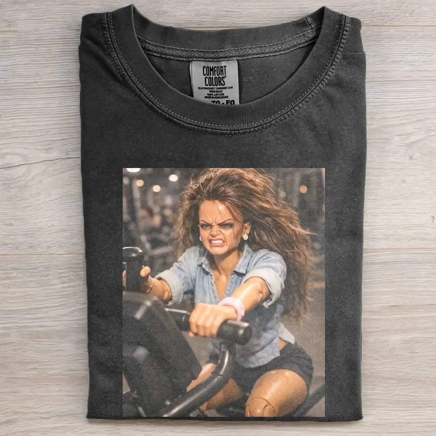 GYM DOLL GIRL FUNNY FACE MEME TEE