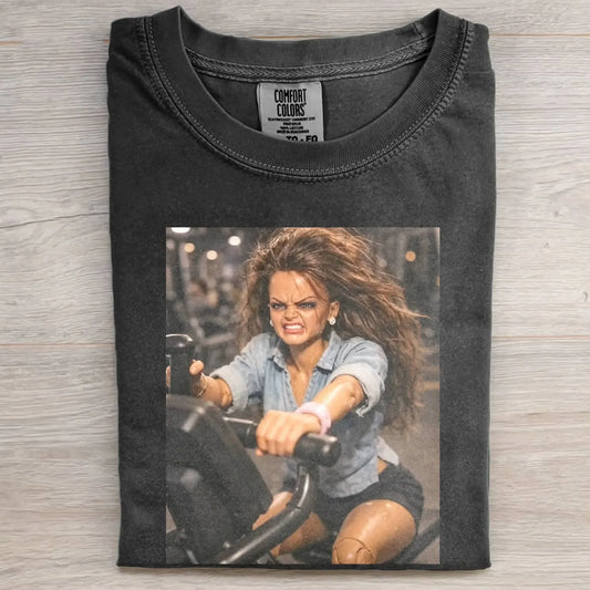 GYM DOLL GIRL FUNNY FACE MEME TEE