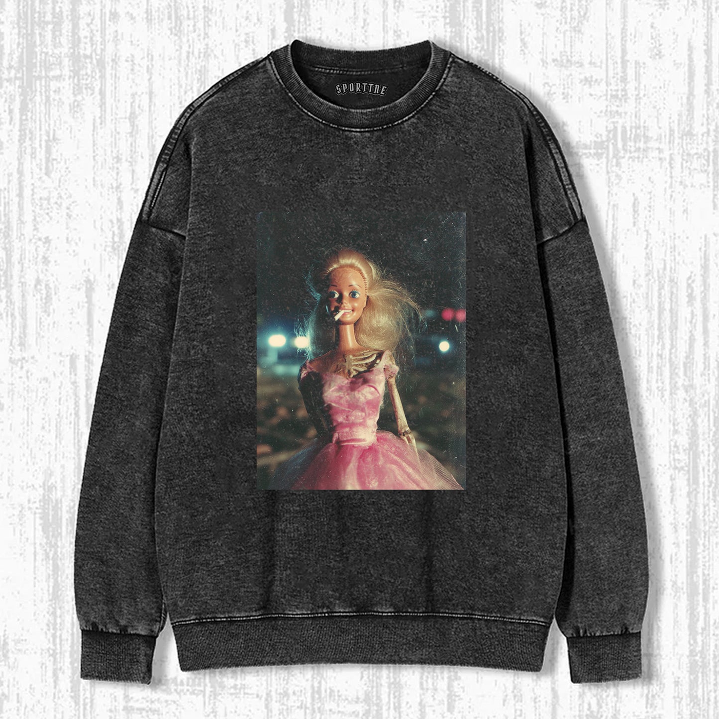 RETRO DISTRESSED BARBIE SMOKING TEE
