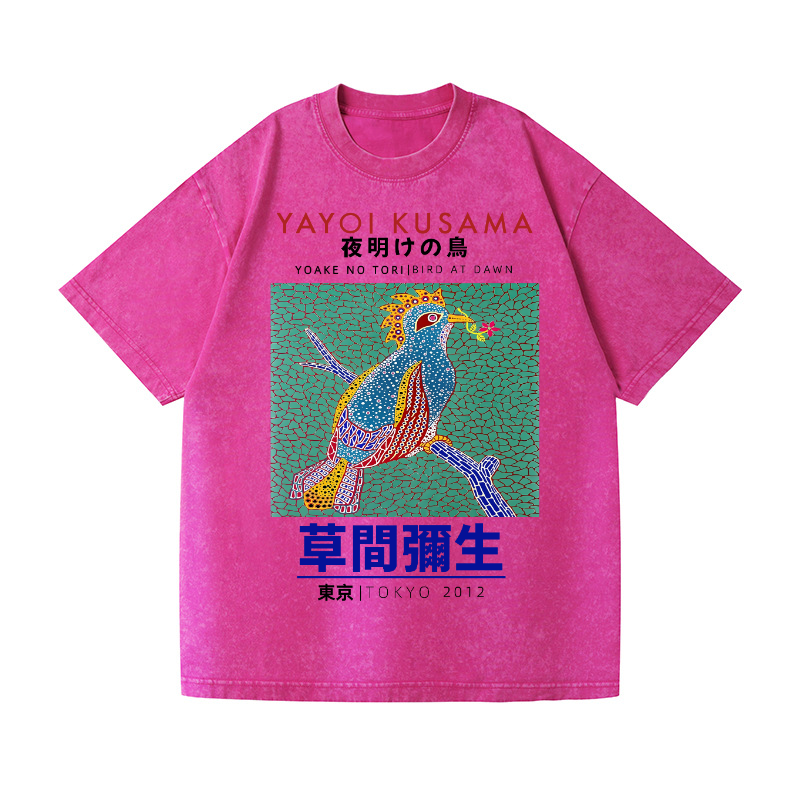 Yayoi Kusama Vintage Wash Japanese Design T-Shirt