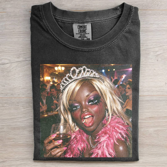 PARTY HANGOVER DOLL GIRL FUNNY MEME TEE