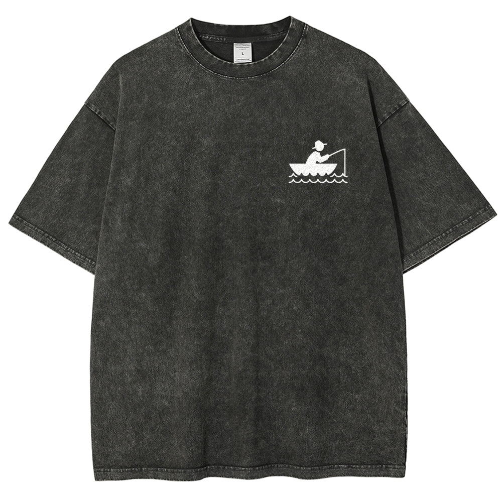 Fisherman Unisex Fit Washed T-Shirt