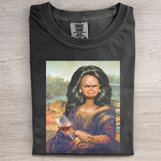 ANGRY MONA BLACK DOLL FUNNY MEME TEE