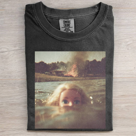 SWIMMING BARBIE GIRL SHORT SLEEVE T-SHIRT
