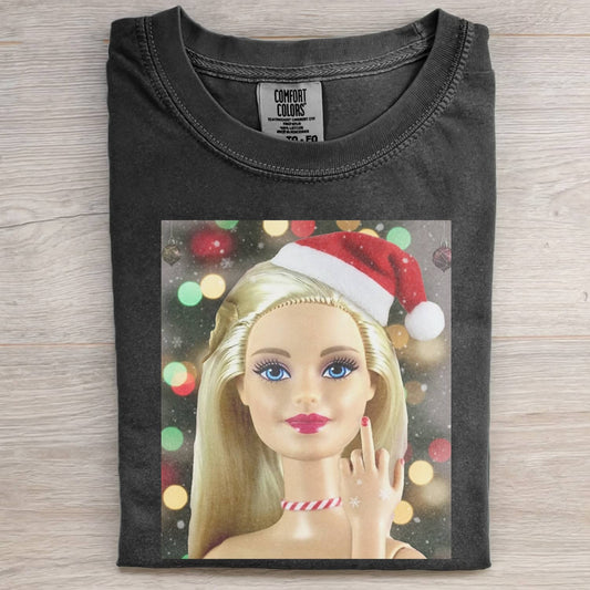 CHRISTMAS BARBIE GIRL MEME MOOD ICON TEE