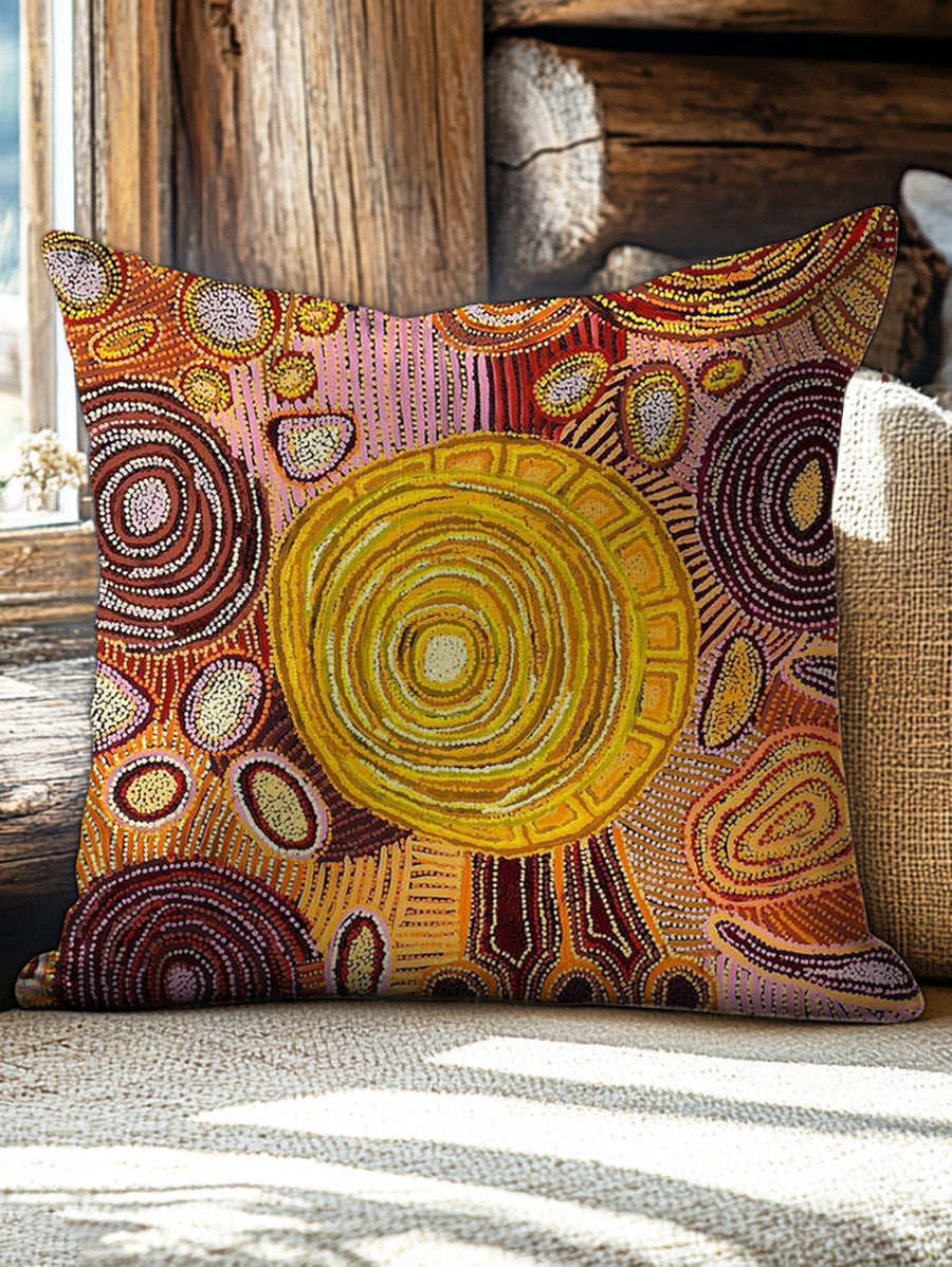 Bohemian Irregular Pattern Art Print Pillow