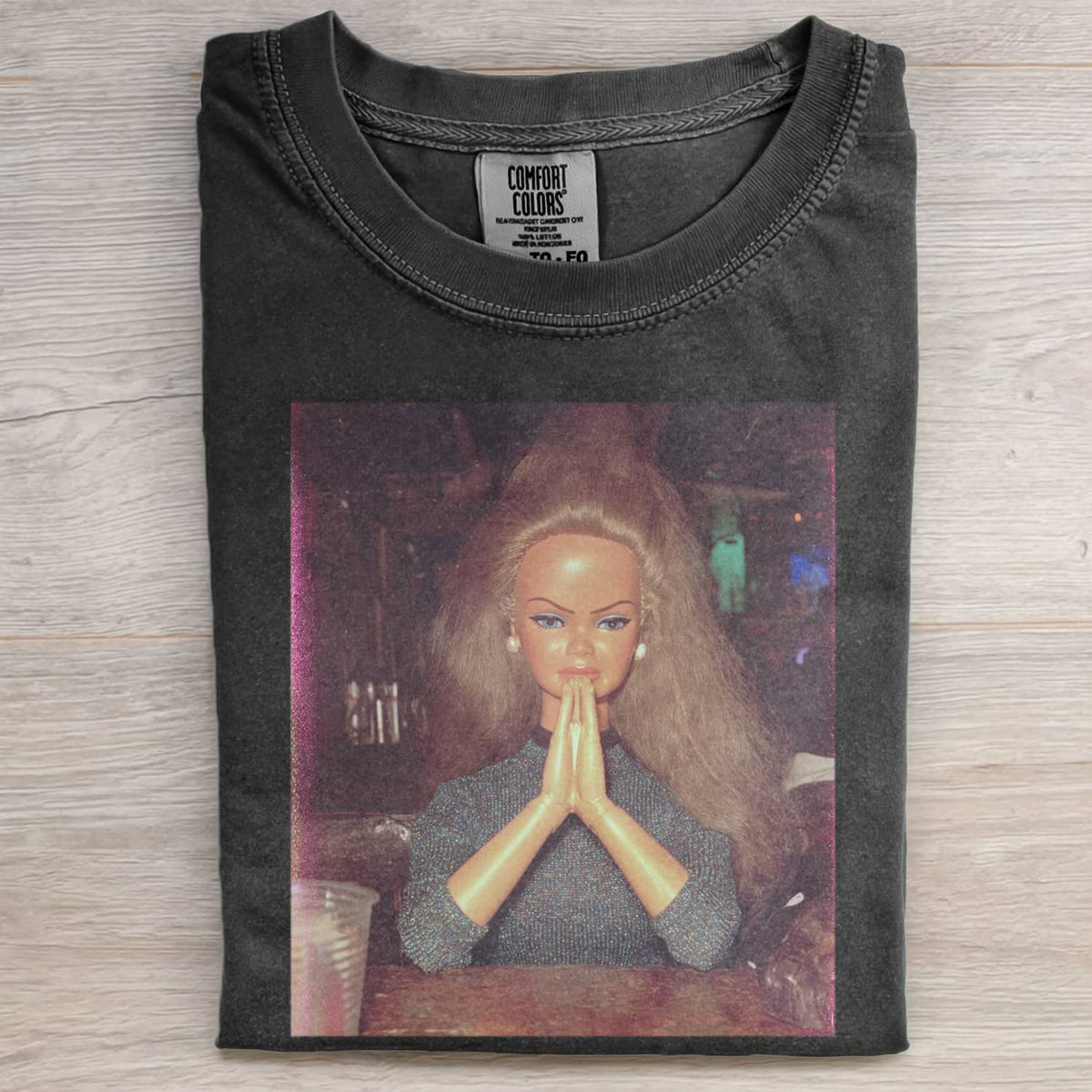MOOD DOLL GIRL FUNNY FACE MEME TEE