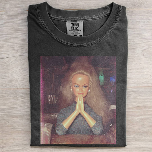 MOOD DOLL GIRL FUNNY FACE MEME TEE
