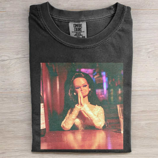MOOD DOLL GIRL FUNNY FACE MEME TEE