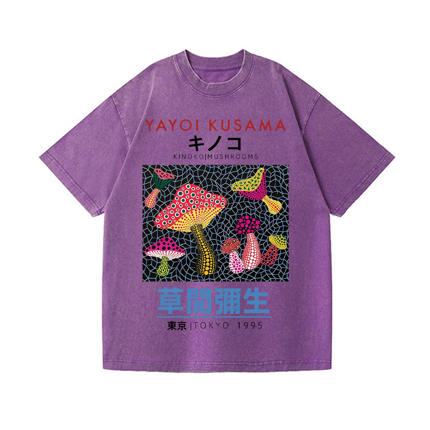 Yayoi Kusama Vintage Wash Japanese Design T-Shirt