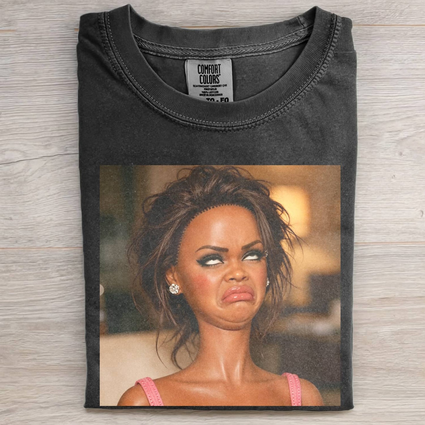 MOOD DOLL GIRL FUNNY FACE MEME TEE