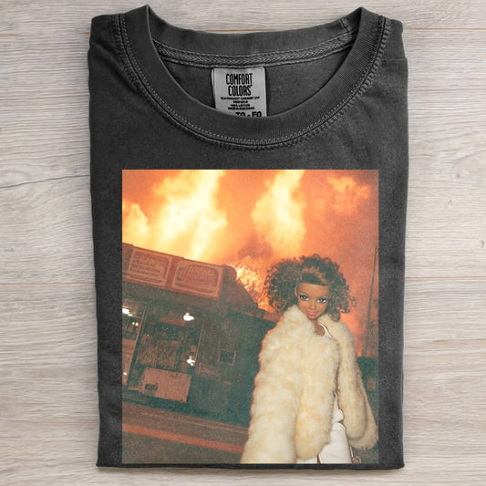 CHILL GIR DOLL FACE FUNNY MEME TEE