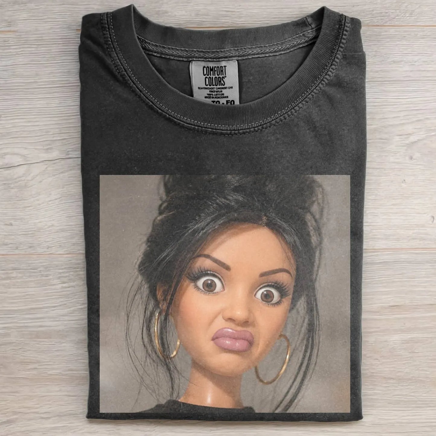 STANK FACE DOLL GIRL FUNNY MEME TEE
