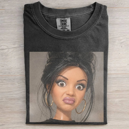 STANK FACE DOLL GIRL FUNNY MEME TEE