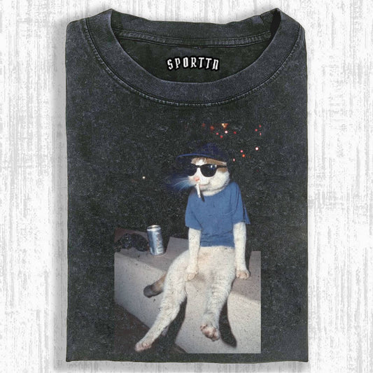 The Drunk Cool Cat T-shirt