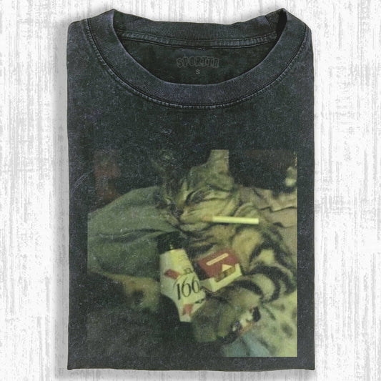 WACKY CAT TEE. 7.18