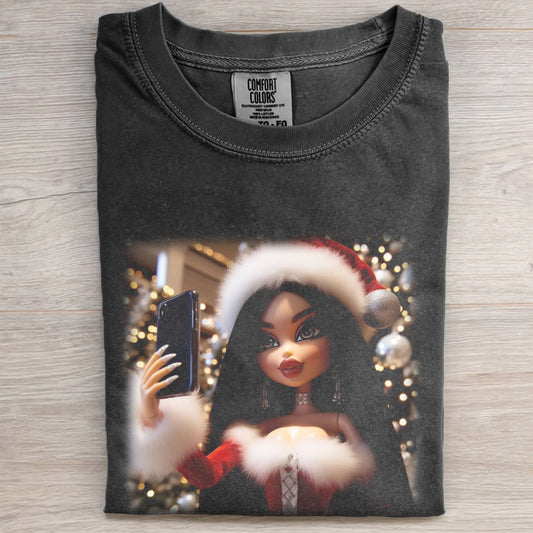CHRISTMAS SELFIE BRATZ PRINT T-SHIRT