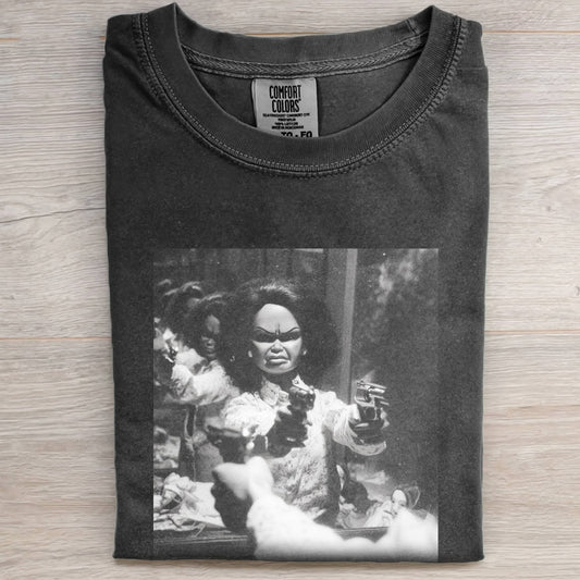 DOLL FACE MEME REFLECTED AGGRESSION TEE