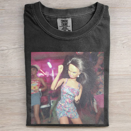 BLACK DOLL FACE DANCE TEE