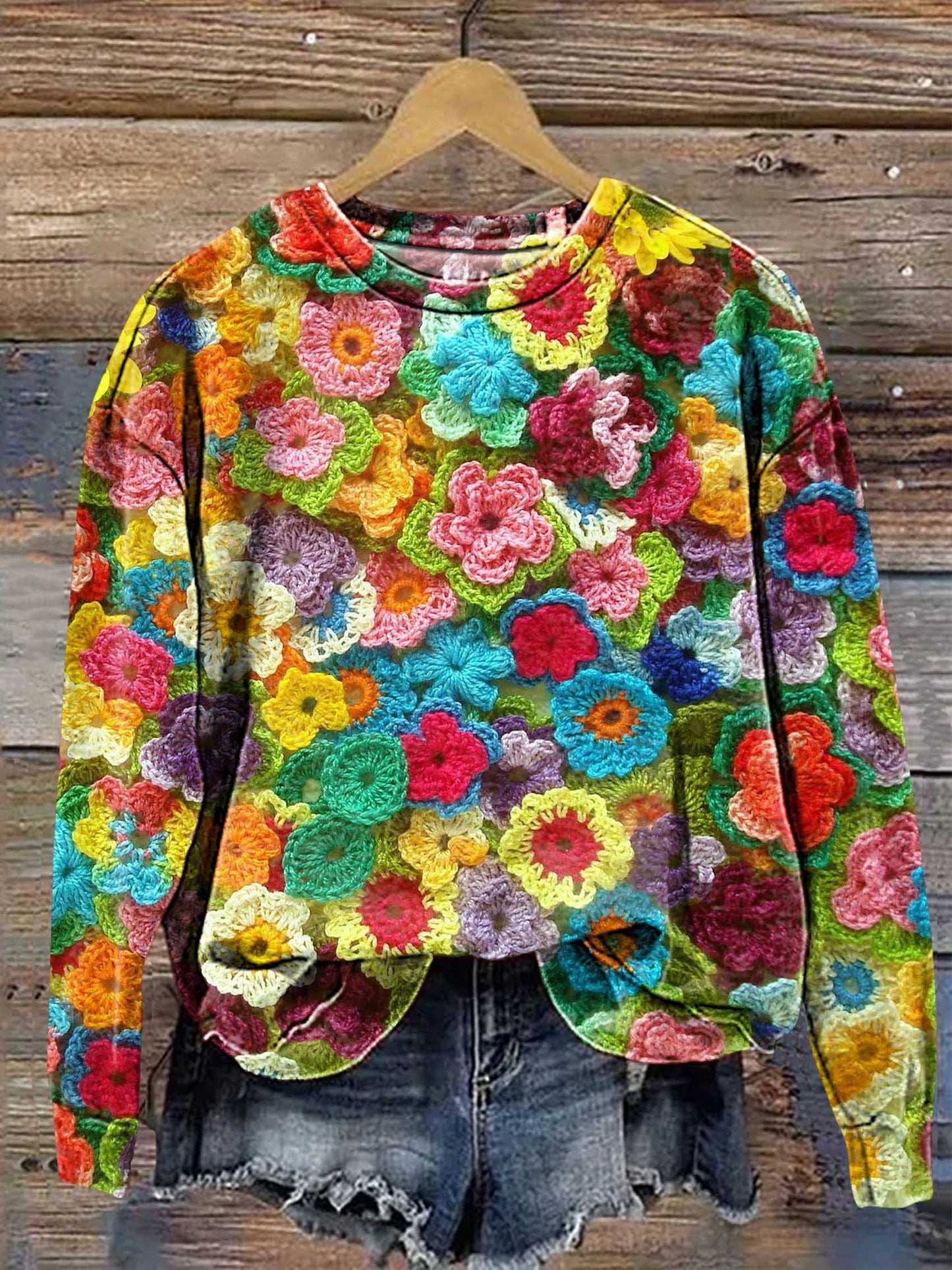 Aesthetics Spring Wildflowers Casual Sweatshirt