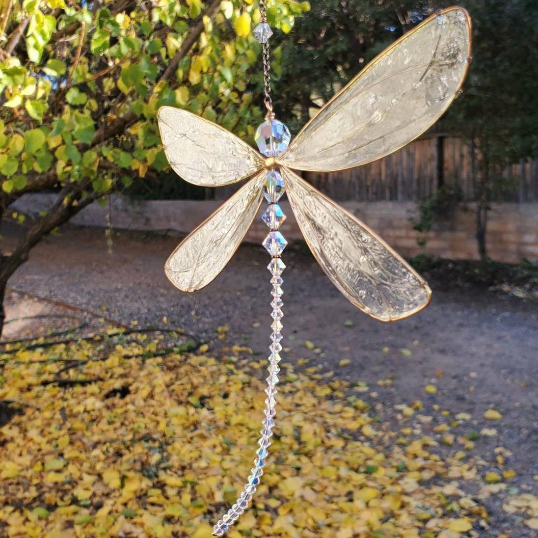 Dragonfly Charmful Rainbow Maker Window Balcony Hanging Decor Christmas Gifts