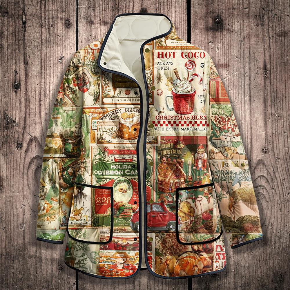 Women's Vintage Christmas Cotton Jacket